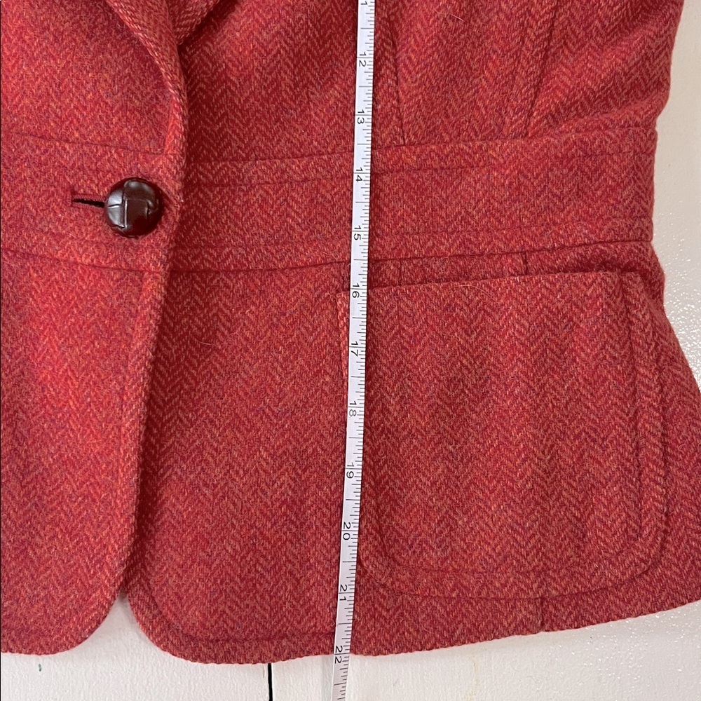 VINTAGE LLBean Herringbone Blazer w/ dog appliqué - Picture 3 of 12